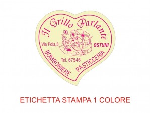 Etichette adesive per articoli da regalo e casalinghi (mm 36X34)   (cod.20L )